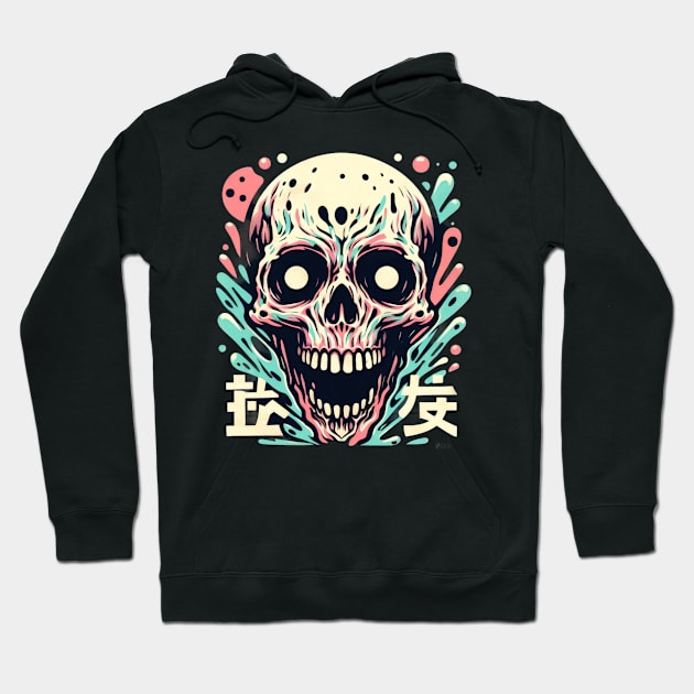 Pastel skull horror Hoodie by Evgmerk